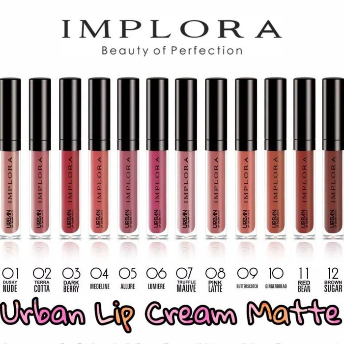 CS1-ORIGINAL Implora Urban Lip Cream Matte BPOM Resmi