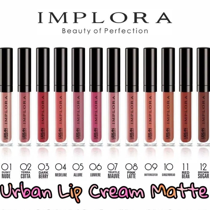 CS1-ORIGINAL Implora Urban Lip Cream Matte BPOM Resmi