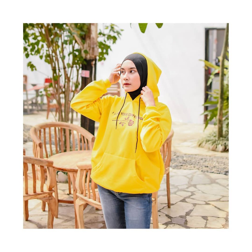 CONFESSION HOODIE UNISEX TEBAL - JUMPER ATASAN TERLARIS