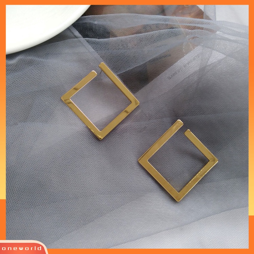 Anting Stud Bentuk Kotak Bahan Alloy Untuk Outdoor