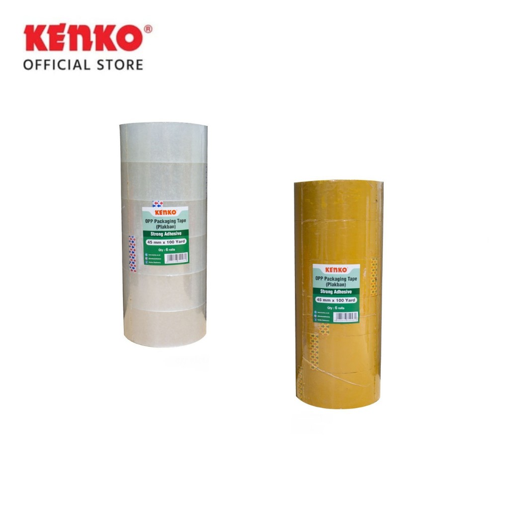 

KENKO OPP TAPE 45 MM - GREEN CORE ( 90 M ) / 2 ROLL
