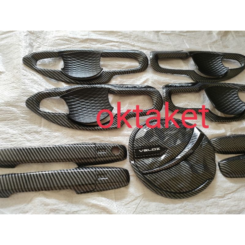 paket outer handle tank cover New Veloz 2021 2022 exclusive full carbon