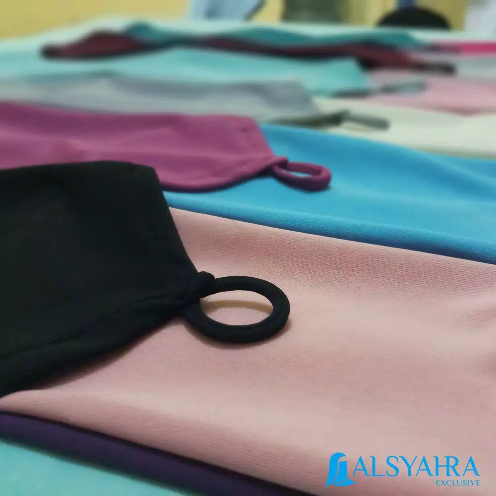 Alsyahra Grosir Simple Syari Manset Handsock Cincin Polos