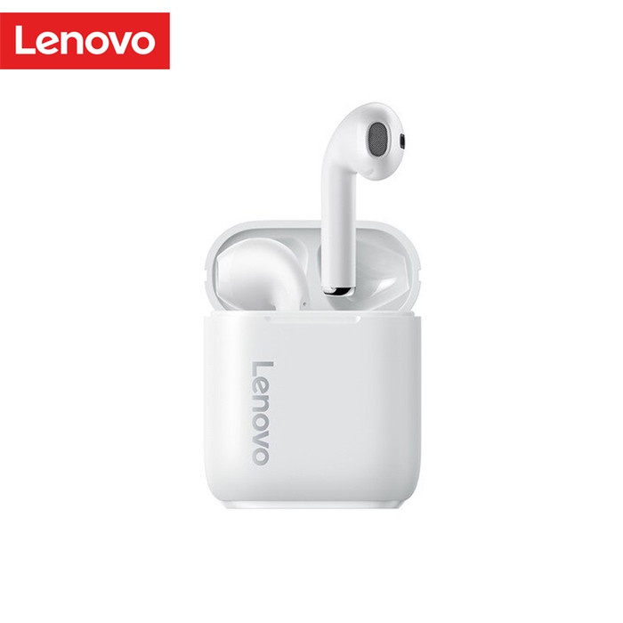 Lenovo Lp2 True Wireless Bluetooth Earphone Tws Noise Reduction - Putih
