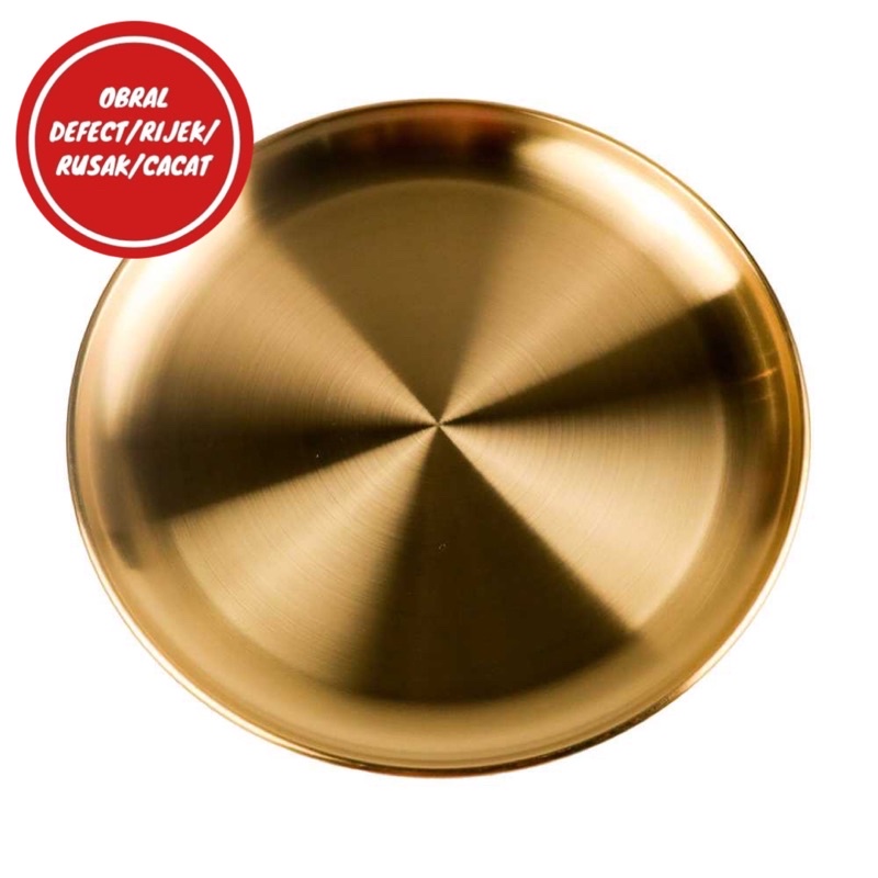 [OBRAL RIJEK] Piring Makan European Style Stainless Steel - SNTP0016