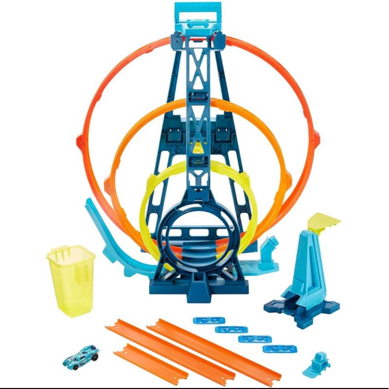 Hot Wheels Track Builder Unlimited Triple Loop Kit