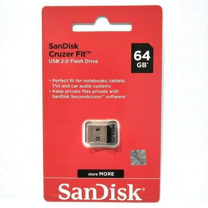 

Flash Disk Sandisk CZ33 Fit - 64GB