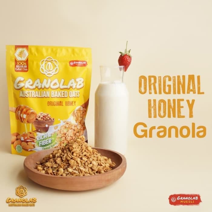 

Granola by Granolab Australian Baked Oats 210gr - Original Honey