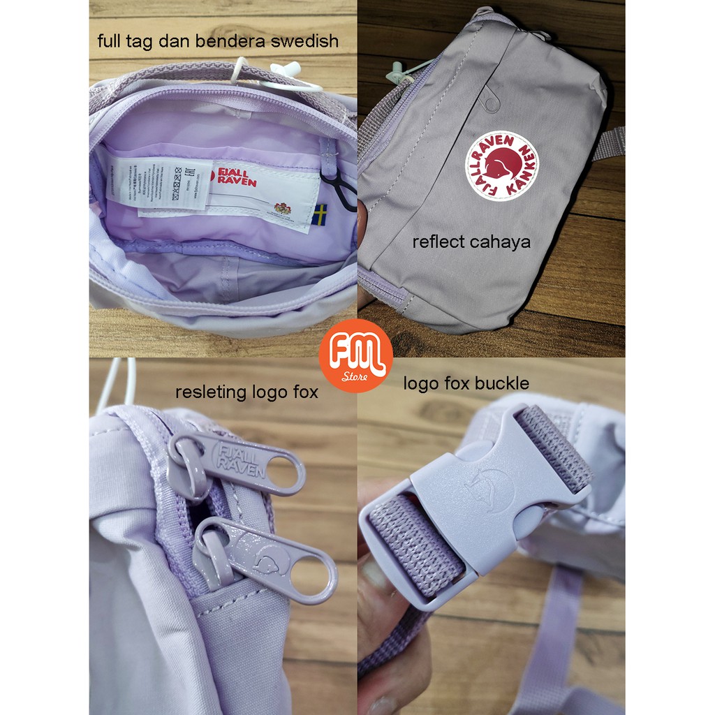 Tas Pinggang Kan ken Hippack Tag Putih Unisex / Waist Bag(OEM) Kekinian