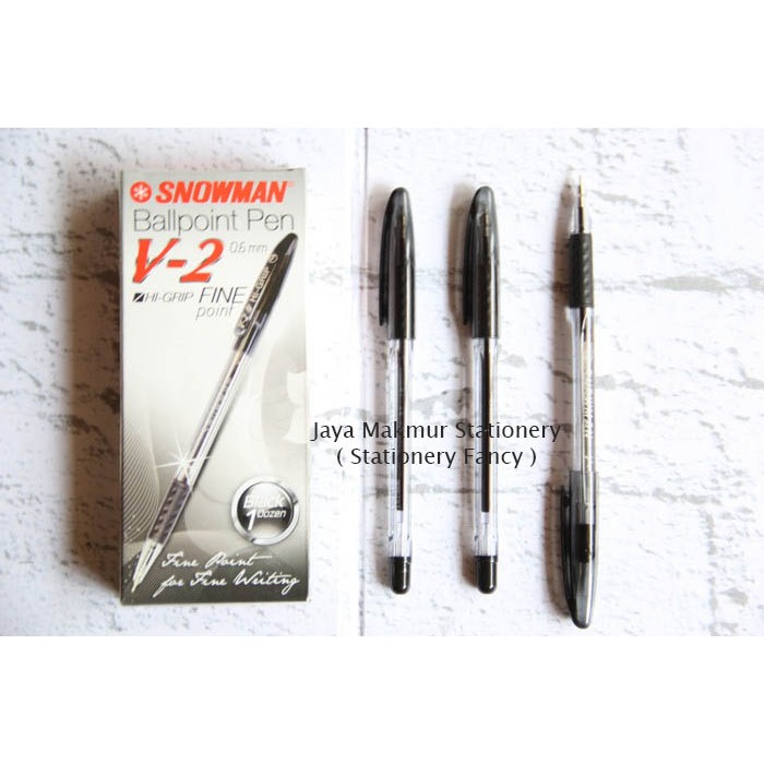 Pen Snowman V-2 HI-Grip fine point 0.6 mm