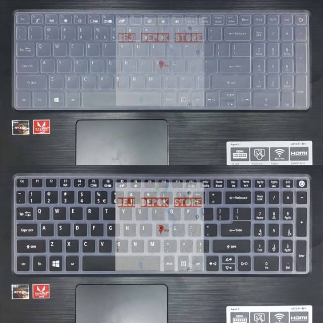 Keyboard protector acer aspire 3 A315 15&quot;, E5-573, F5-572, V3-574, EX2520, TMTX50 15&quot;