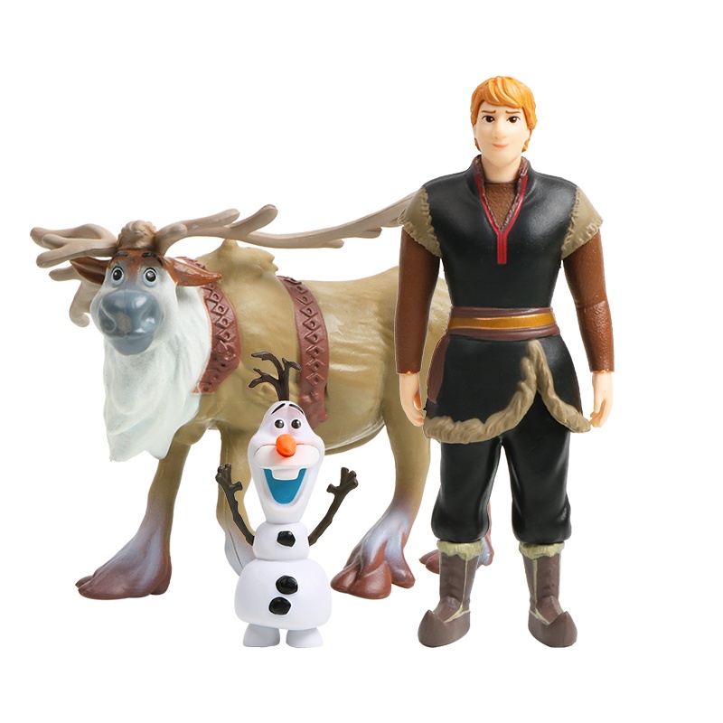 5 Set Mainan Action Figure Disney Princess Elsa Anna Frozen Snow Queen Bahan PVC Untuk Dekorasi Kue