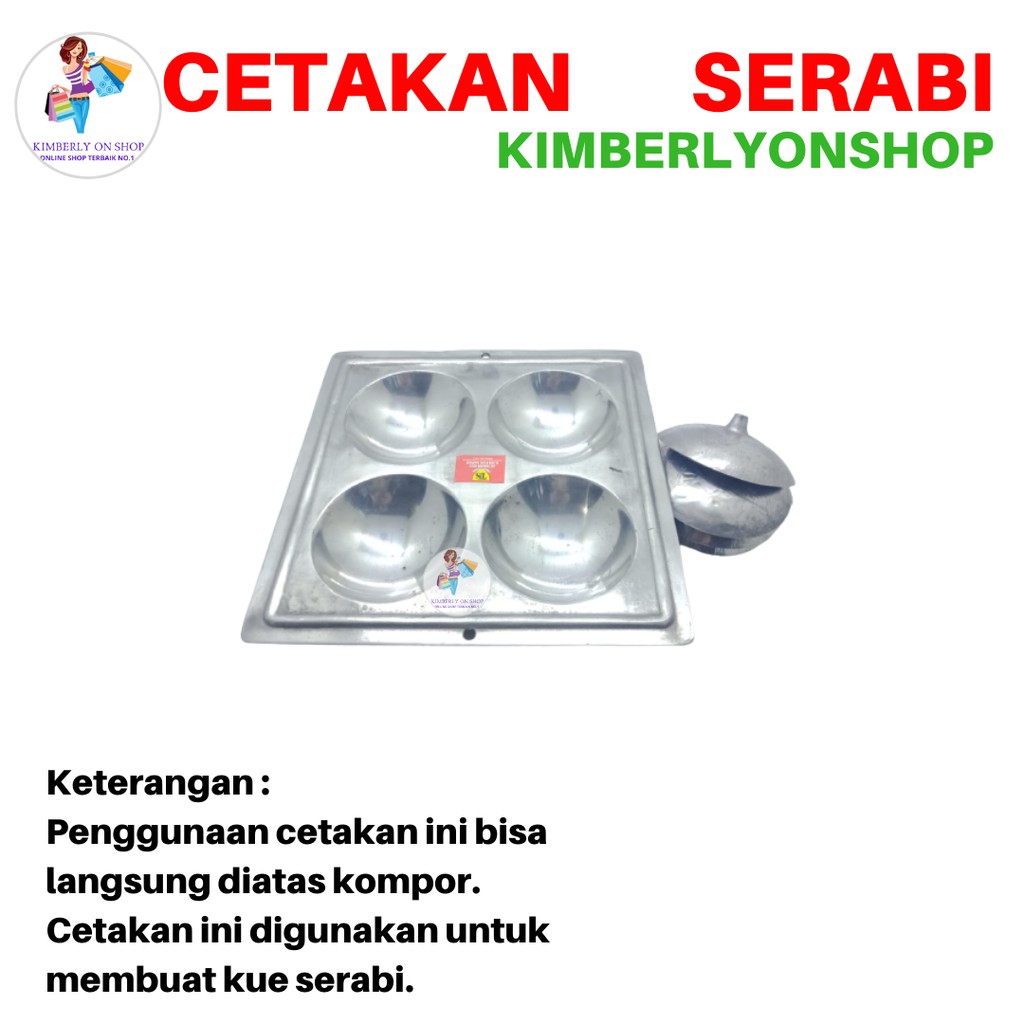 Kimberlyonshop Cetakan Serabi Kotak Isi 4 Dorayaki