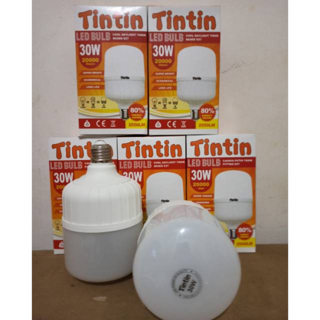 Lampu Led tabung / Bohlam led capsule TINTIN 30W