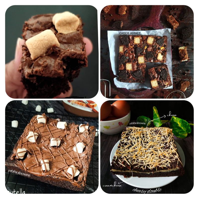 

brownies fudgy mini sz 12*12cm