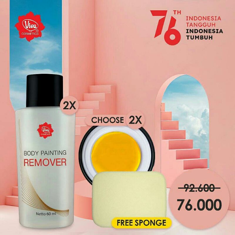 Paket Body Painting Body Painting Remover 60 Ml Viva