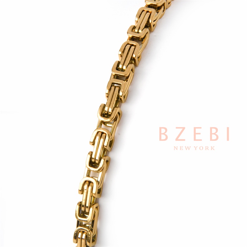 Gelang Emas 18k Bahan Titanium Steel Aksen Berlian Anti Karat Gaya Korea Dengan Kotak Eksklusif 65b