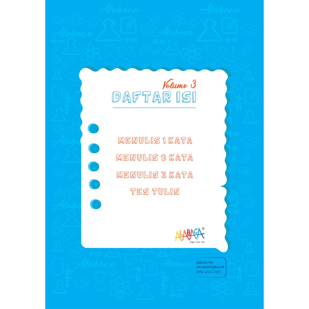 Buku Belajar Calistung Untuk Anak Paud Tk Sd Tulis Vol 3 Shopee Indonesia