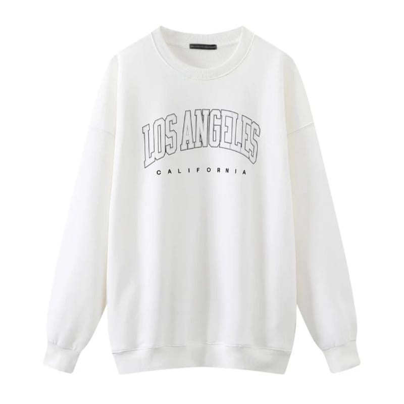 Readystock//Sweater LOS ANGELES California Oblong Sweatshirt Flecee Terbaru-2