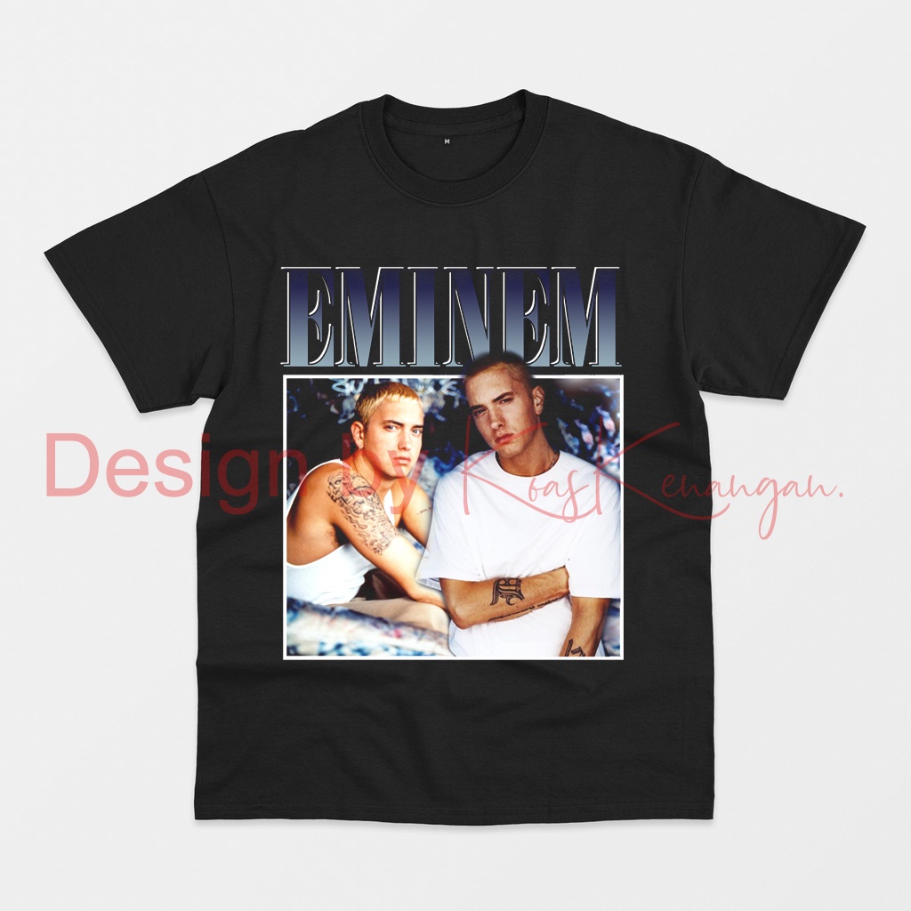 Kaos Kenangan - Eminem Rapper Homage Vintage 90s T Shirt Oversized T-Shirt