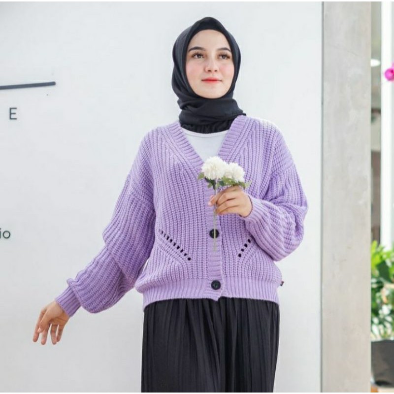 Marion Knit Cardigan Rajut/DHIYA Cardy/MARION Outer Cardygan Rajut Wanita