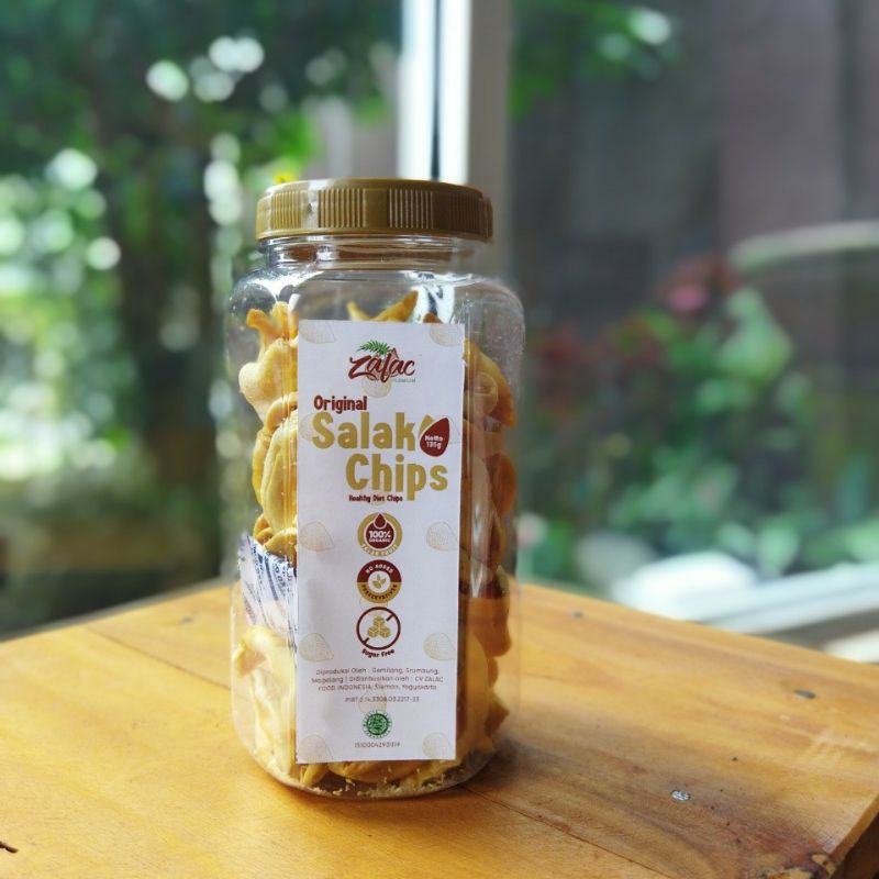 

Kripik salak Zalac chips toples 135 gram snack diet kripik buah premium