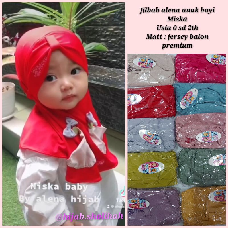 Jilbab alena anak bayi Miska