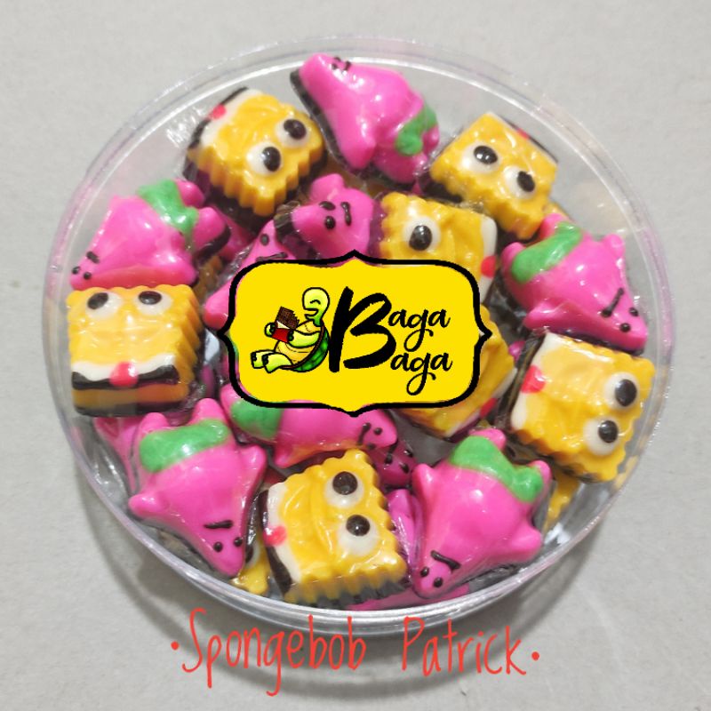 

cokelat karakter spongebob patrick toples 200gr coklat kiloan HALAL MUI DINKES