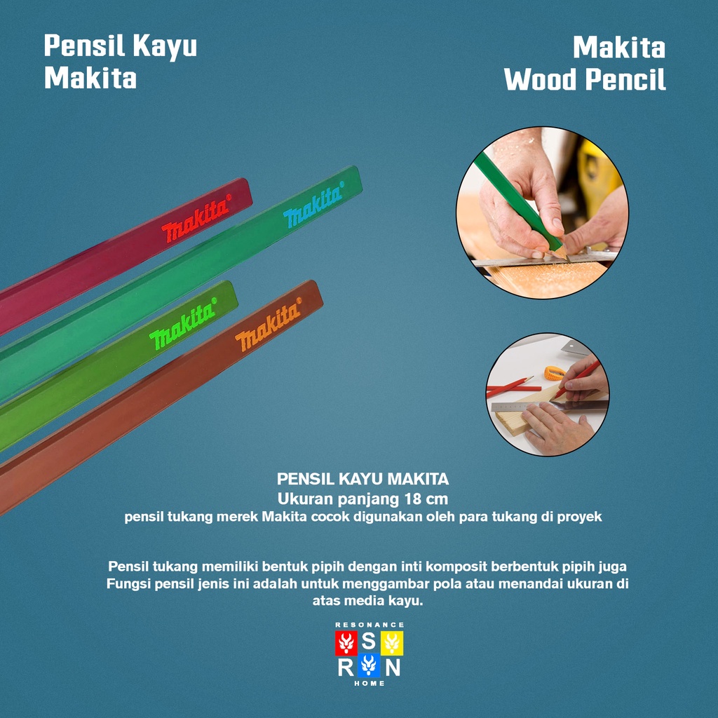 Pensil Tukang Kayu / Pensil Bangunan Resonance Home