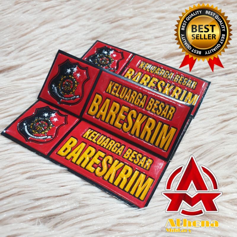 Stiker Plat motor Bareskrim | stiker plat mobil Bareskrim |Stiker plat embos