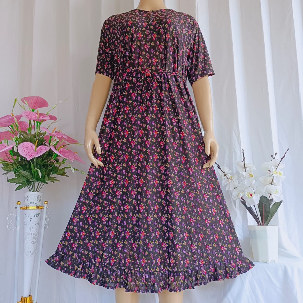 DASTER JERSEY SUPER LEMBUT & ADEM PREMIUM MOTIF BUNGA MAWAR TERBARU/DASTER JERSEY SUPER JUMBO TERLAR