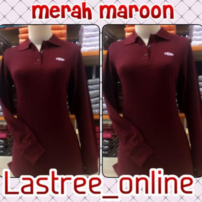 Polo Shirt/Kaos Polo Shirt/Kaos Polo Shirt Wanita/Lengan Panjang
