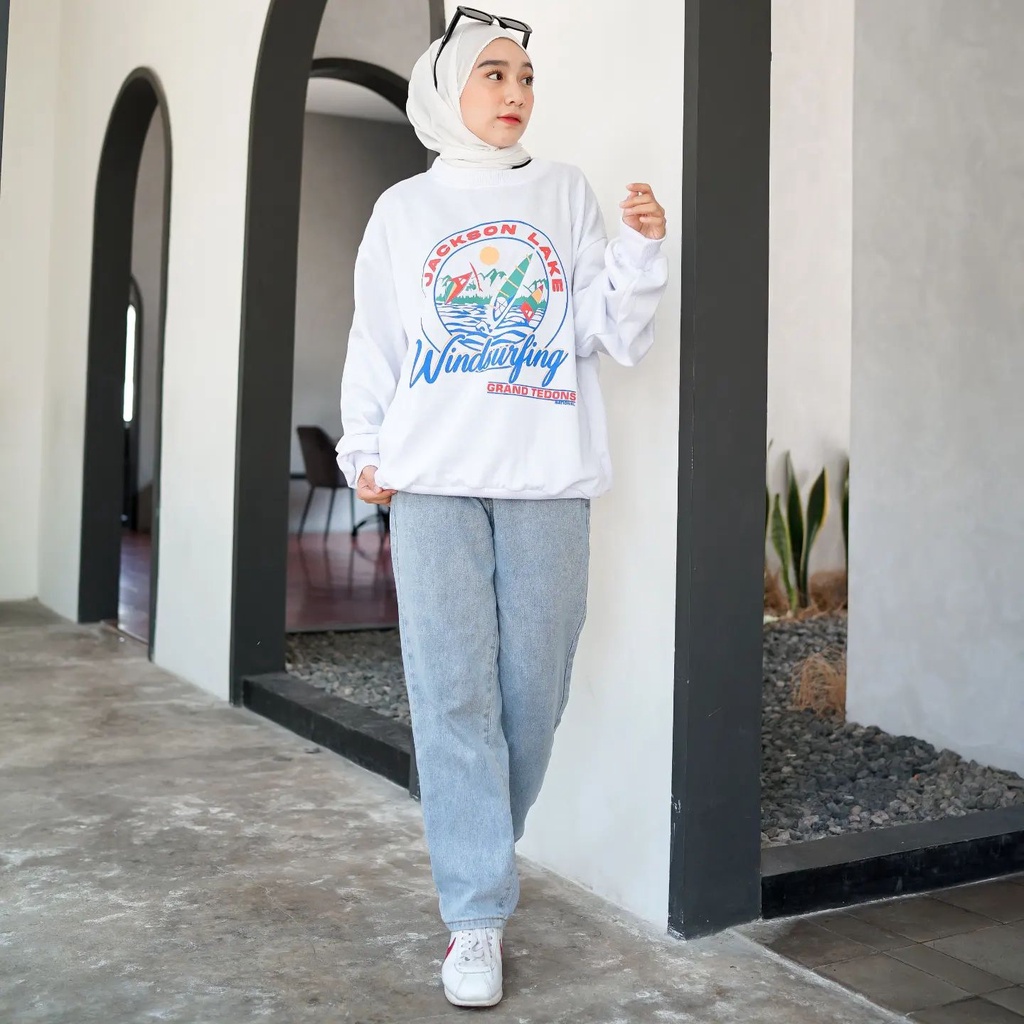 SWEATER - LAKE OVERSIZE - KOREAN STYLE - ATASAN WANITA