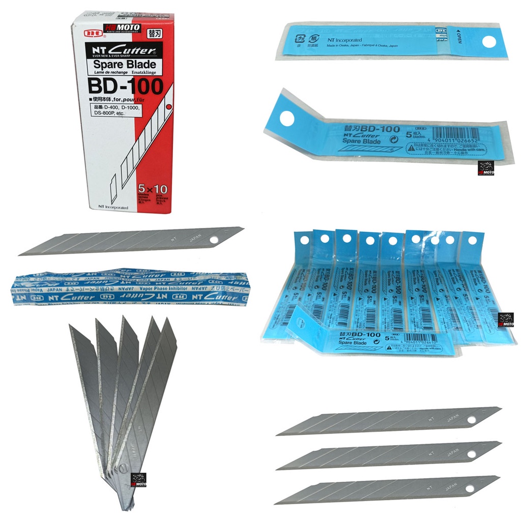 

1 Bungkus Isi 5 Pcs NT CUTTER BD-100 Spare Blade Isi Cutter Tube/Mata Pisau/Isi Cutter