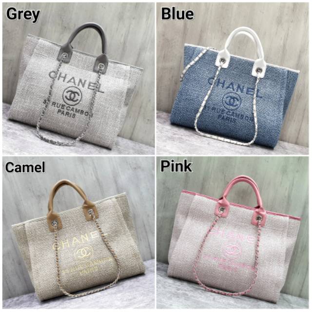 Totebag chanel deauville kanvas