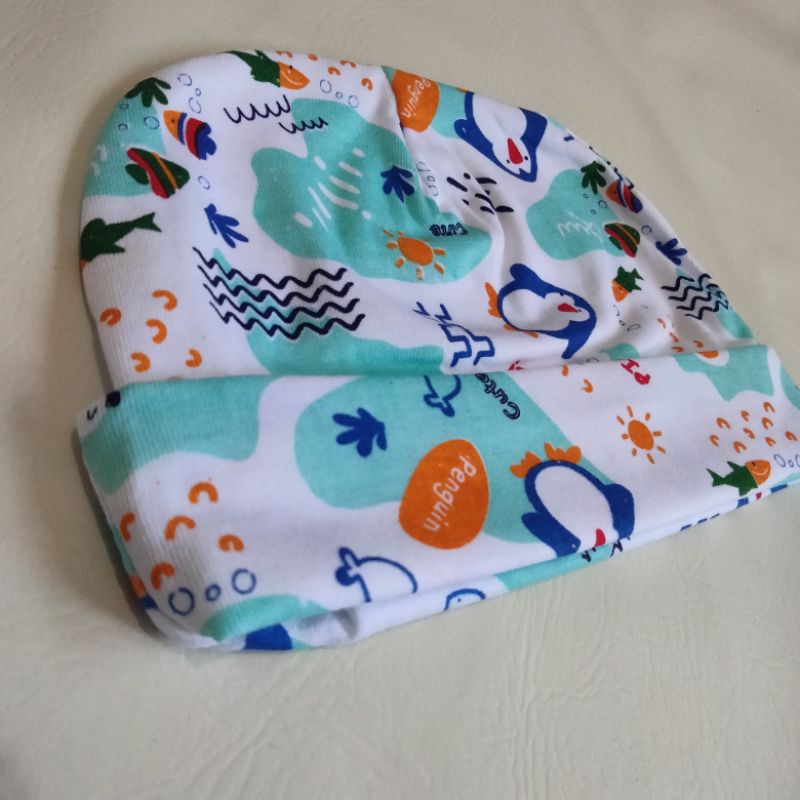 TOPI BAYI BULAT NEWBORN SNI / TOPI BAYI BULAT / KUPLUK BAYI