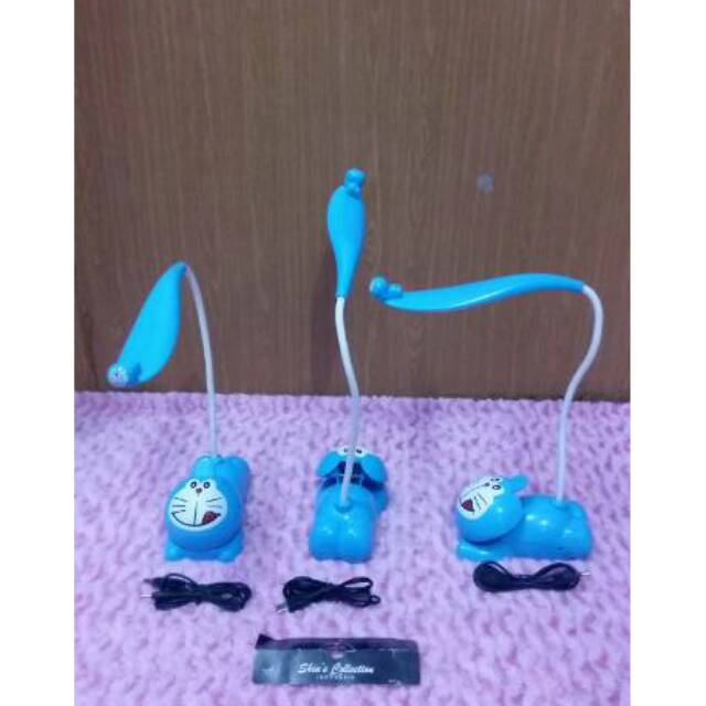 Lampu belajar jepit doraemon