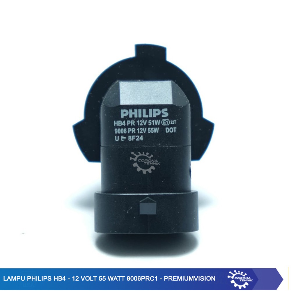 Philips  Lampu HB4 - 12 Volt 55 Watt 9006PRC1 - PremiumVision