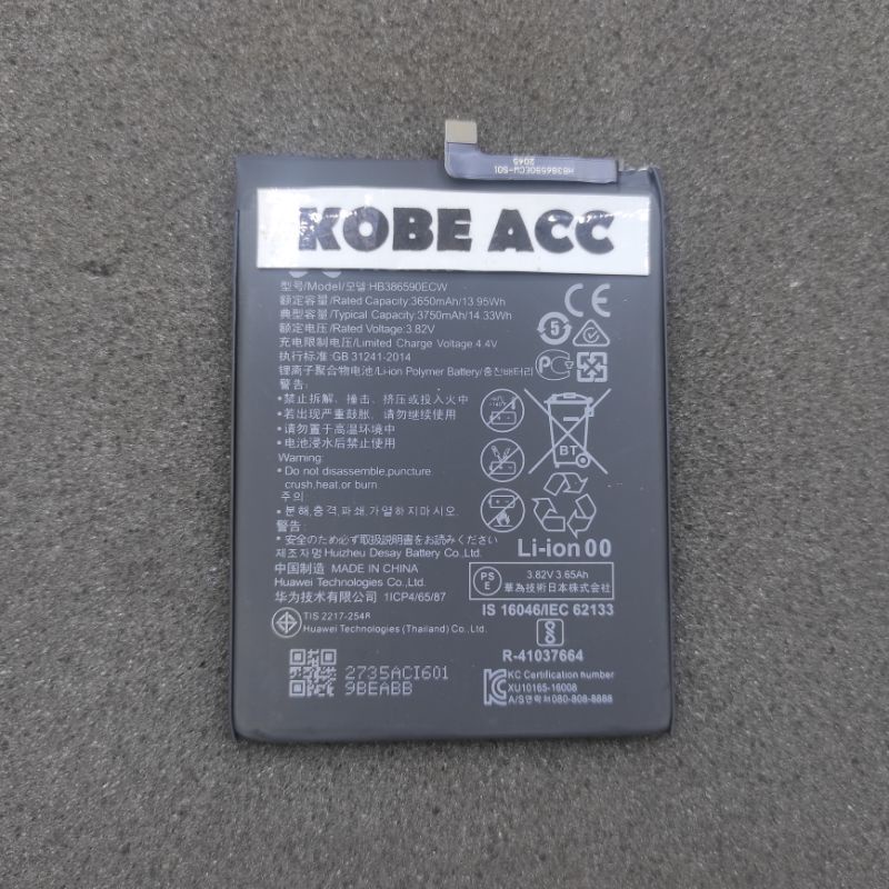 Baterai Honor 8x HB386590ECW Ori