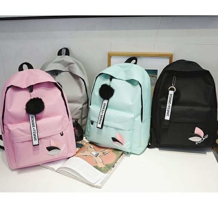 Tas punggung wanita/ransel wanita/tas travelling import/tas sekolah korea/tas multifungsi murah 9104