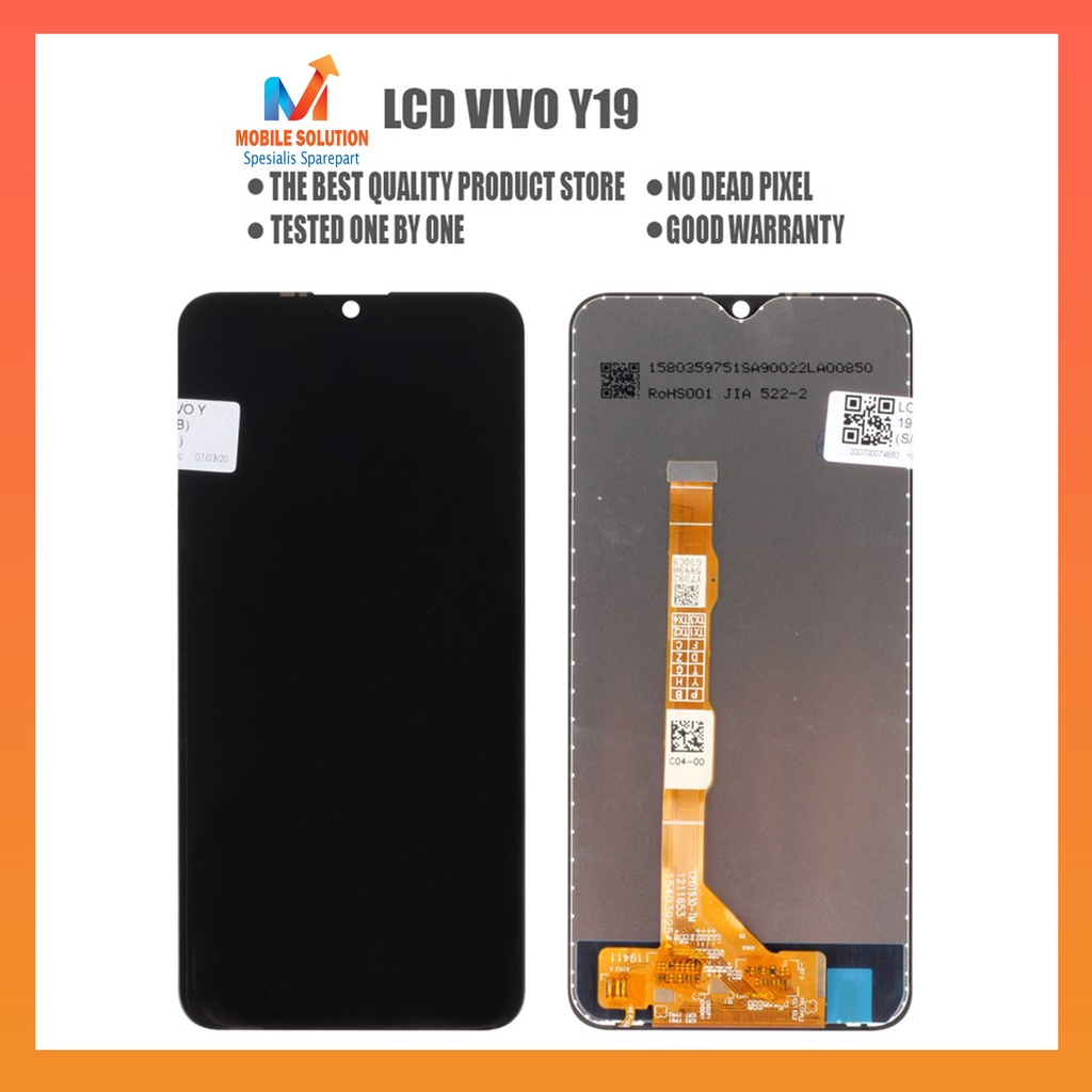 Grosir LCD Vivo Y19 ORIGINAL 100% Fullset Touchscreen Garansi 1 Bulan + Packing / Bubbel