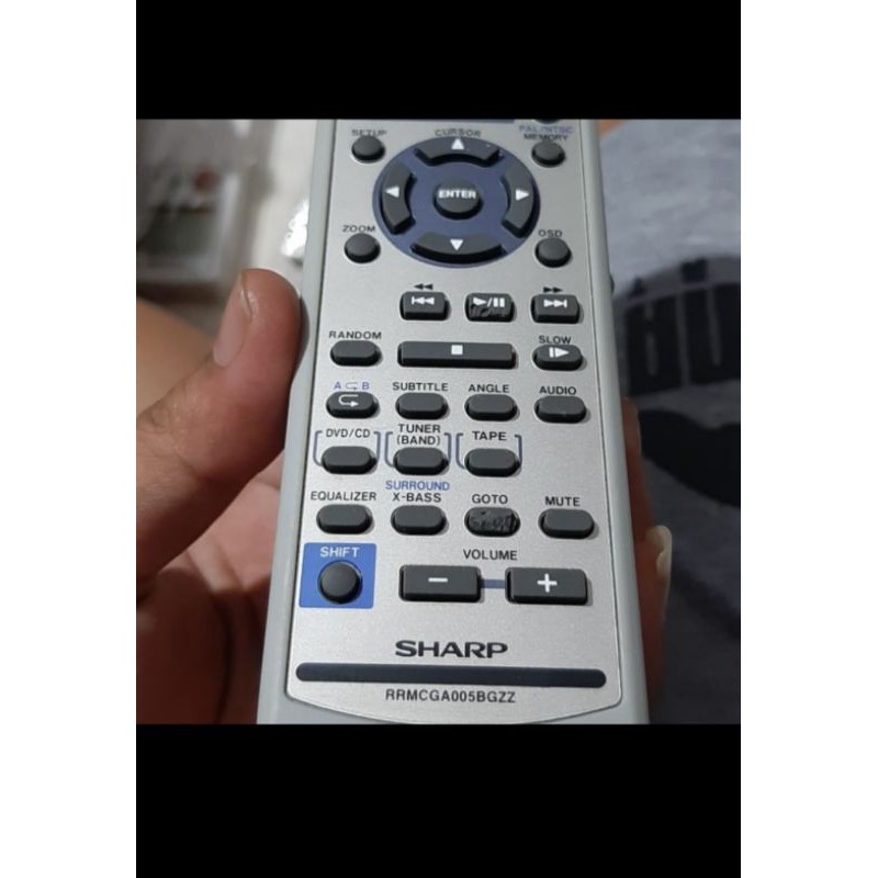 REMOTE REMOT DVD HOME TEATER SHARP RMCGA005GZZ ORIGINAL ASLI