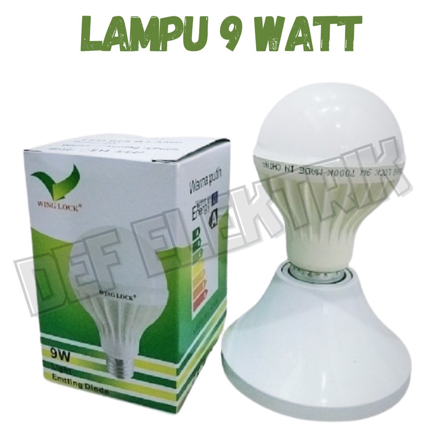 Jual LAMPU LED 9 W BOHLAM LED BLUB 9 WATT E27 | Shopee Indonesia