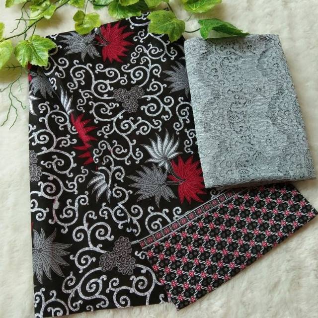 COD Kain Batik Jarik Set Kebaya dan Kain Brokat //batikpekalongan