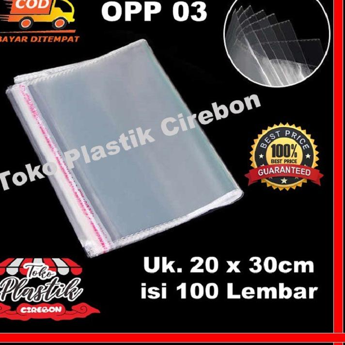 

COD 20x30 Plastik OPP Tebal 03 (100 Lembar) / Plastik OPP Lem / Plastik OPP Seal / OPP Plastik