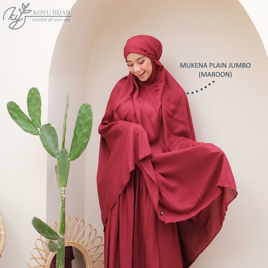 Koyu Hijab Mukena Plain Jumbo Premium Hot Sale