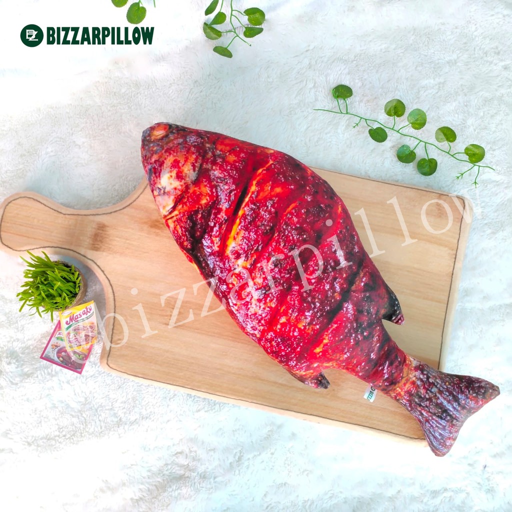 Bizzarpillow Bantal Ikan Bakar Size L BZ075