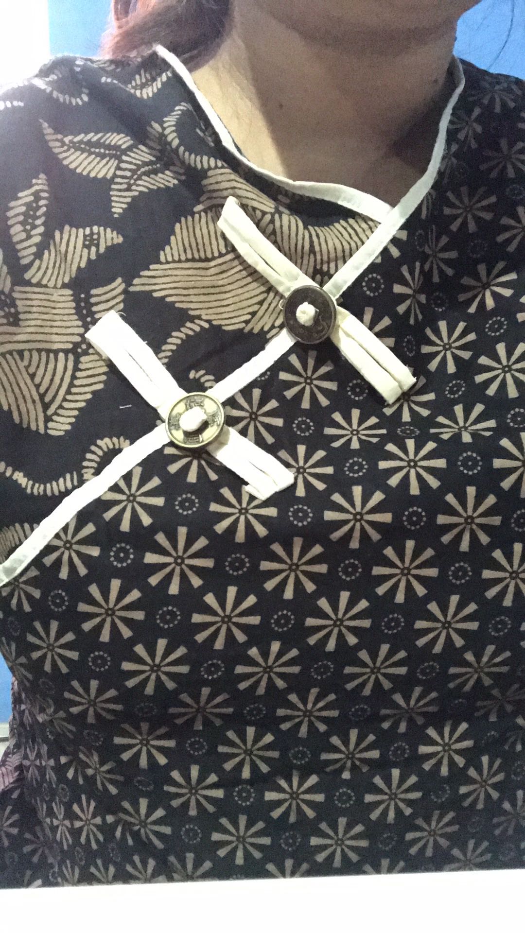 Tey-17 Batik Wanita Asj Sa Hrb026 Kenongo Kemeja Tosca Pendek