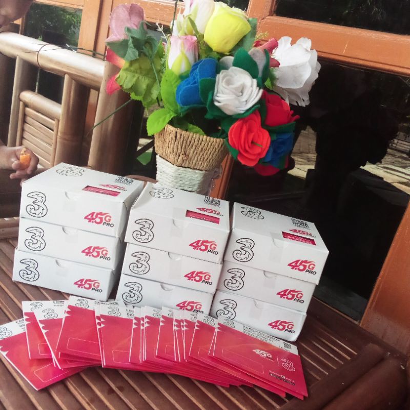 Perdana Kuota 3 AON 1GB Full 24Jam Siap Pakai | Kartu Kuota Tri Murah