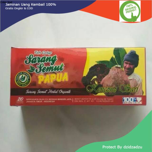 Teh Celup Sarang Semut Papua Kencono Sari Asli Original